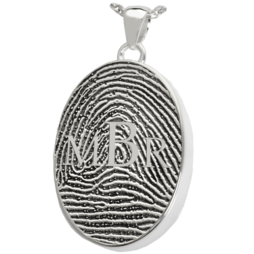 Oval Fingerprint Monogram